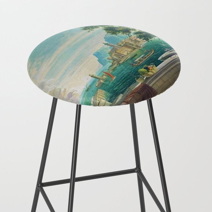 Capriccio of a Mediterranean Seaport Landscape No. 2 by Rex Whistler Stool Gallery Image 2