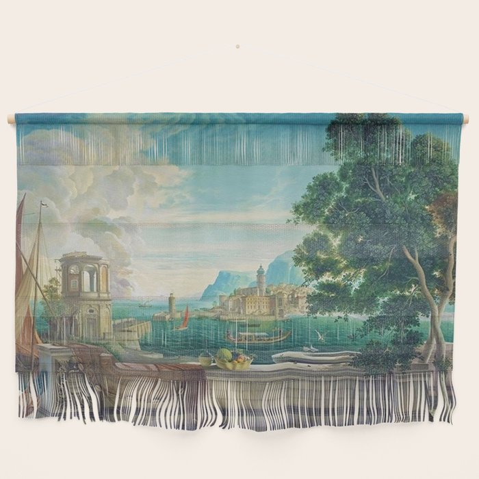 Capriccio of a Mediterranean Seaport Landscape No. 2 by Rex Whistler Wall Hanging Gallery Image 1
