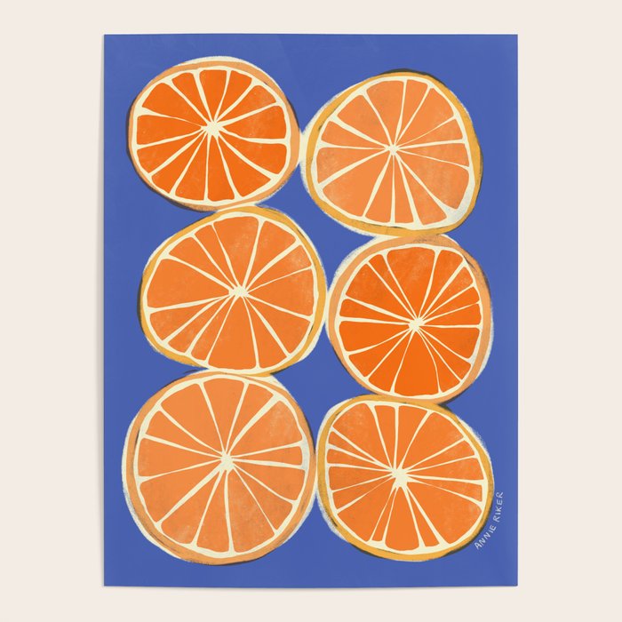 Orange Slices Poster