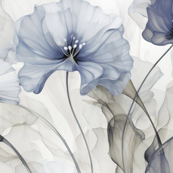 Ethereal Blue Grey Flower Fantasies Coffee Mug Gallery Image 2
