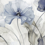Ethereal Blue Grey Flower Fantasies Coffee Mug Gallery Image 2