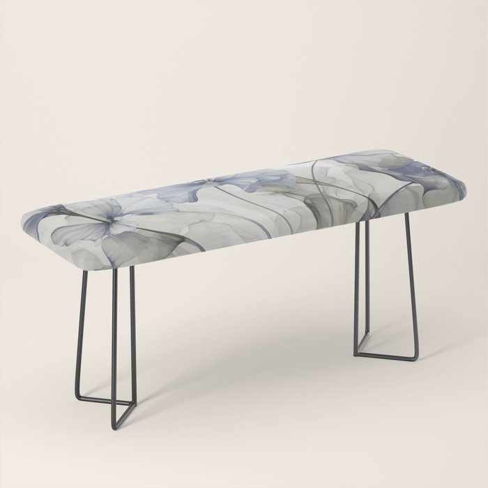 Ethereal Blue Grey Flower Fantasies Bench Gallery Image 1