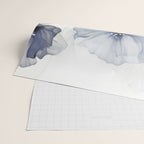 Ethereal Blue Grey Flower Fantasies Wrapping Paper Gallery Image 2