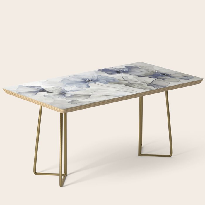 Ethereal Blue Grey Flower Fantasies Coffee Table Gallery Image 2