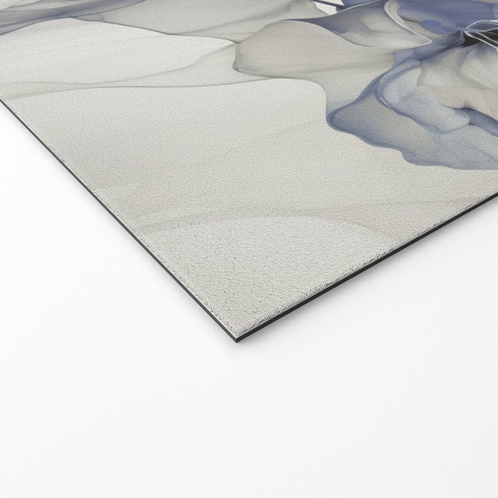 Ethereal Blue Grey Flower Fantasies Welcome Mat Gallery Image 2