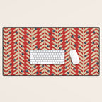 Festive Berries / Red, Beige & Blue Desk Mat Gallery Image 1