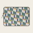 Cuboid Geometric Abstract Shapes Pattern XIV Laptop Sleeve Gallery Image 1