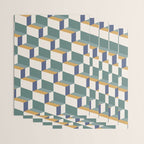 Cuboid Geometric Abstract Shapes Pattern XIV Wrapping Paper Gallery Image 3