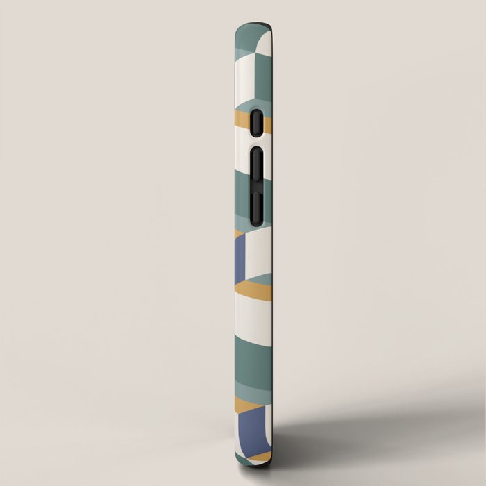 Cuboid Geometric Abstract Shapes Pattern XIV iPhone Case Gallery Image 2