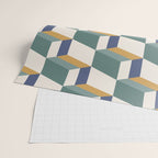 Cuboid Geometric Abstract Shapes Pattern XIV Wrapping Paper Gallery Image 2