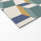 Cuboid Geometric Abstract Shapes Pattern XIV Welcome Mat Gallery Image 2