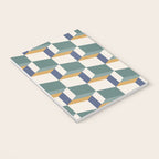 Cuboid Geometric Abstract Shapes Pattern XIV Notebook Gallery Image 3