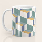 Cuboid Geometric Abstract Shapes Pattern XIV Coffee Mug Gallery Image 3