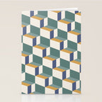 Cuboid Geometric Abstract Shapes Pattern XIV Stationery Card Gallery Image 2