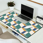 Cuboid Geometric Abstract Shapes Pattern XIV Desk Mat Gallery Image 2