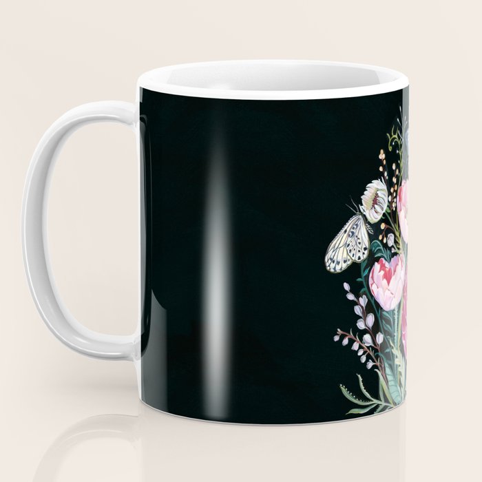 Butterfly Floral Bouquet Coffee Mug Gallery Image 3