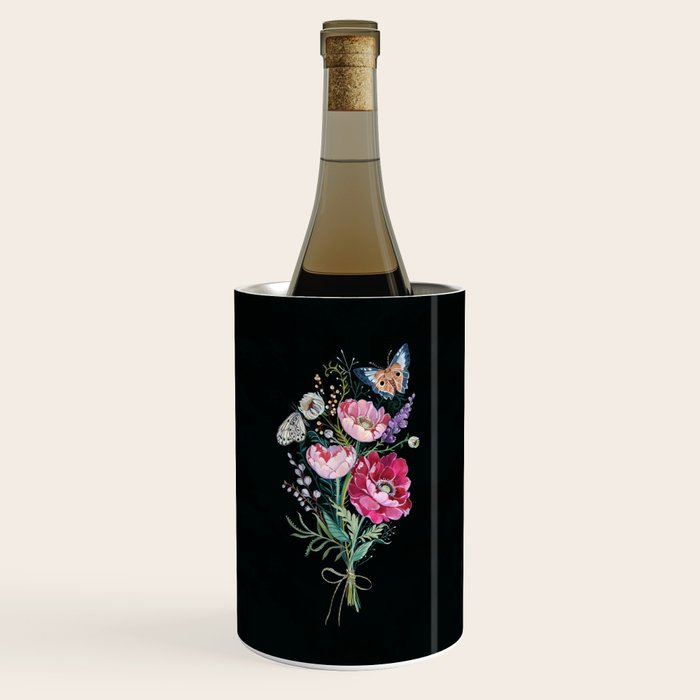 Butterfly Floral Bouquet Wine Chiller Gallery Image 1