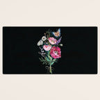 Butterfly Floral Bouquet Desk Mat Gallery Image 3