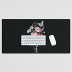 Butterfly Floral Bouquet Desk Mat Gallery Image 1