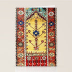 Antique Turkish Ladik Prayer Rug Print Stationery Card Gallery Image 2