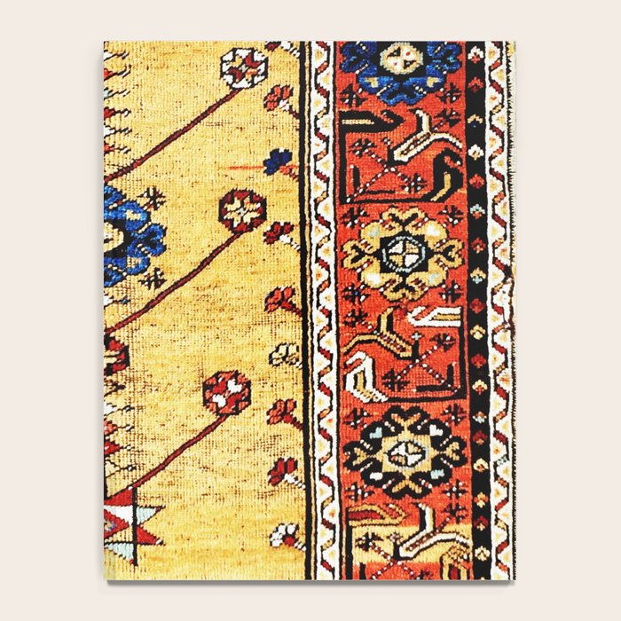 Antique Turkish Ladik Prayer Rug Print Notebook Gallery Image 4