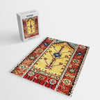 Antique Turkish Ladik Prayer Rug Print Jigsaw Puzzle Gallery Image 2