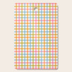 Pastel Gingham Plaid Multicolored Checkered Pattern Cutting Board Gallery Image 1