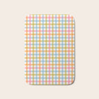 Pastel Gingham Plaid Multicolored Checkered Pattern Bath Mat Gallery Image 1