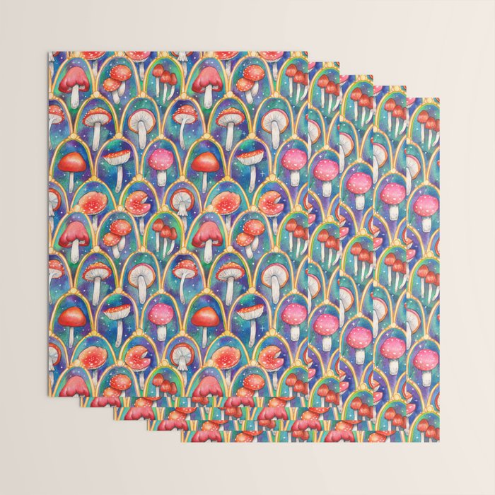 Luxury abstract mushroom pattern - original Wrapping Paper Gallery Image 3