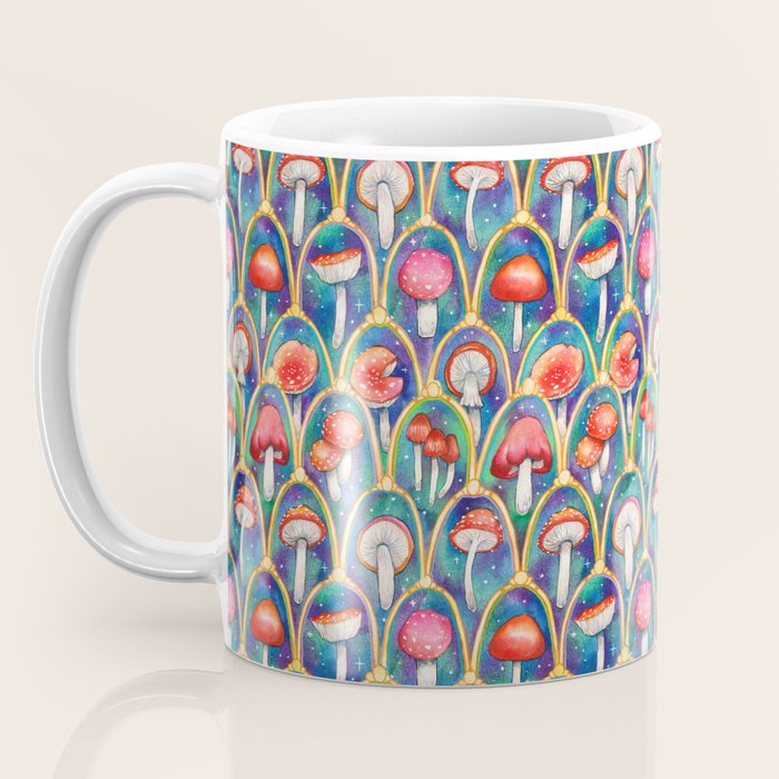 Luxury abstract mushroom pattern - original Coffee Mug Gallery Image 3