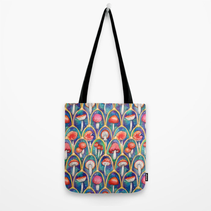Luxury abstract mushroom pattern - original Tote Bag Gallery Image 2