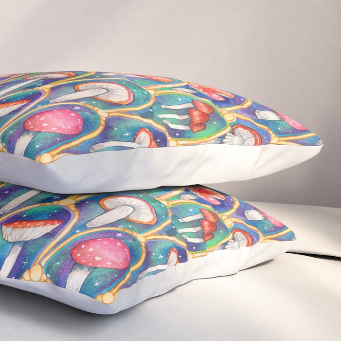 Luxury abstract mushroom pattern - original Pillow Sham Gallery Image 3