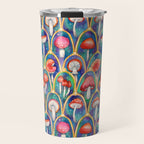 Luxury abstract mushroom pattern - original Travel Mug Gallery Image 1