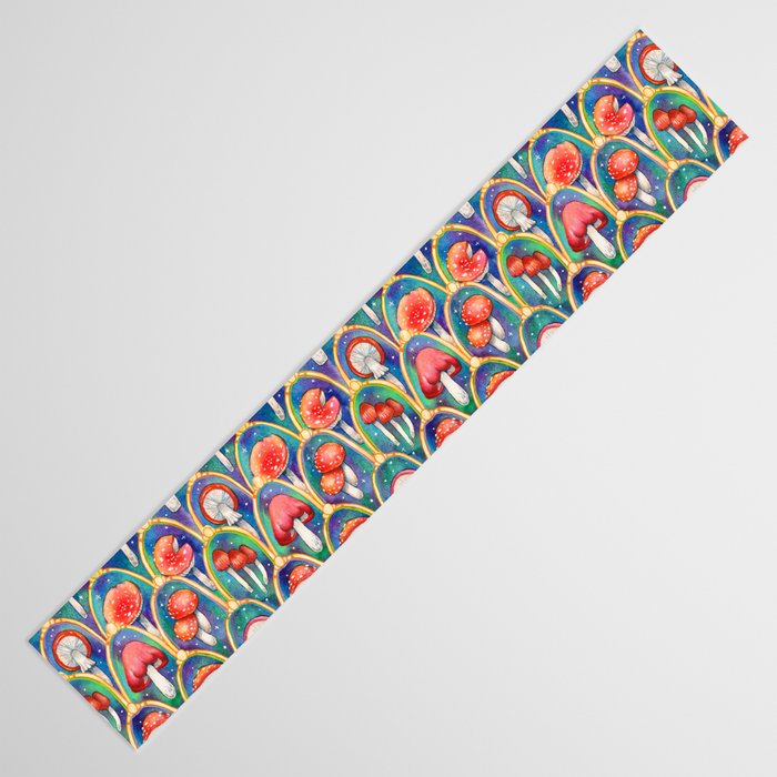 Luxury abstract mushroom pattern - original Table Runner Gallery Image 3
