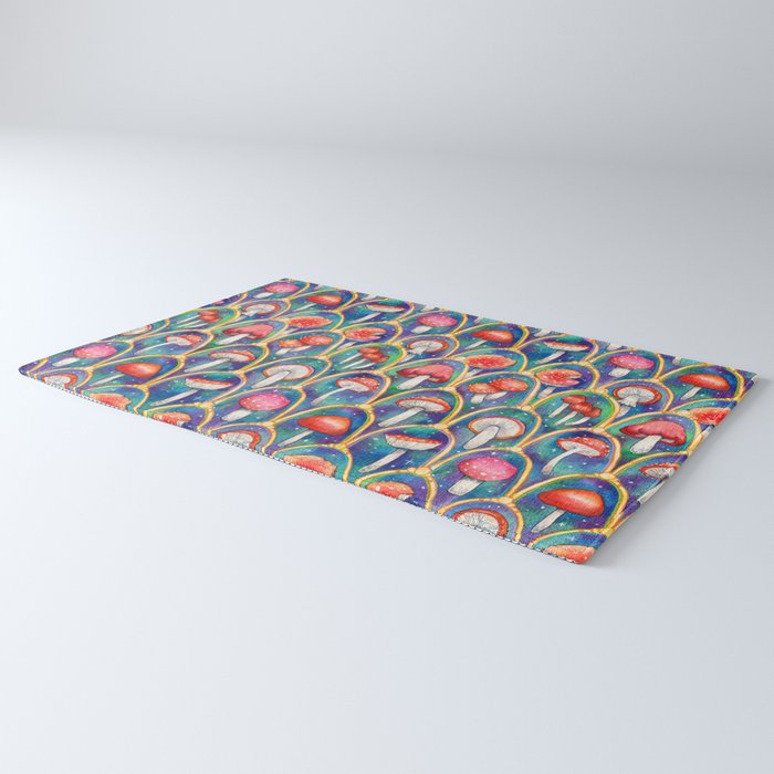 Luxury abstract mushroom pattern - original Rug Gallery Image 3
