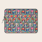 Luxury abstract mushroom pattern - original Laptop Sleeve Gallery Image 1