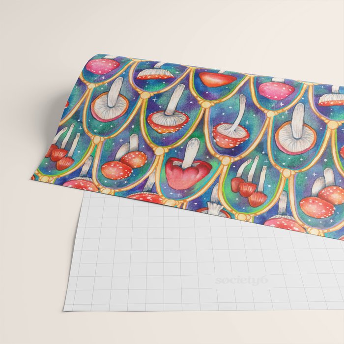 Luxury abstract mushroom pattern - original Wrapping Paper Gallery Image 2