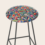 Luxury abstract mushroom pattern - original Stool Gallery Image 2