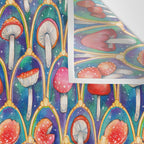 Luxury abstract mushroom pattern - original Wall Tapestry Gallery Image 3