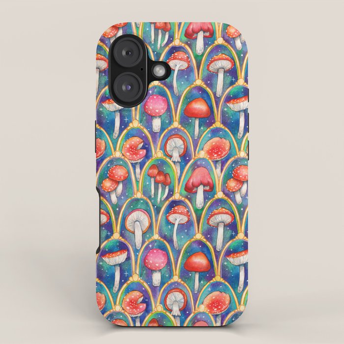 Luxury abstract mushroom pattern - original iPhone Case Gallery Image 1
