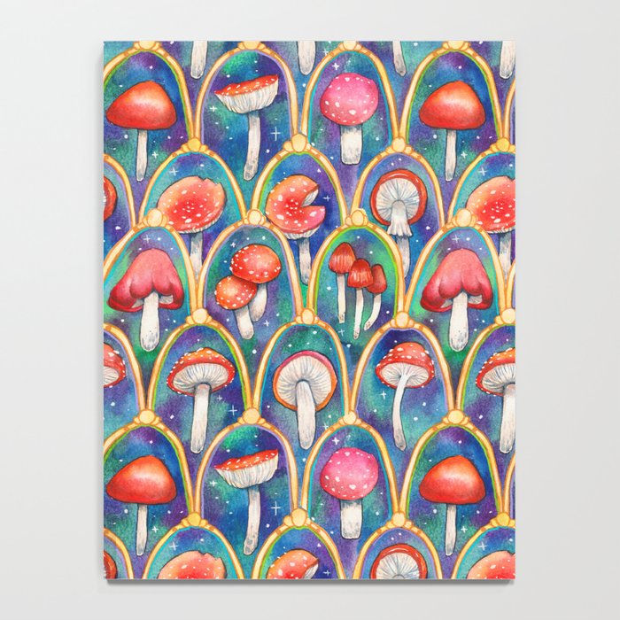 Luxury abstract mushroom pattern - original Notebook Gallery Image 4