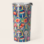 Luxury abstract mushroom pattern - original Travel Mug Gallery Image 2