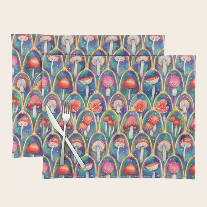 Luxury abstract mushroom pattern - original Placemat Gallery Image 1