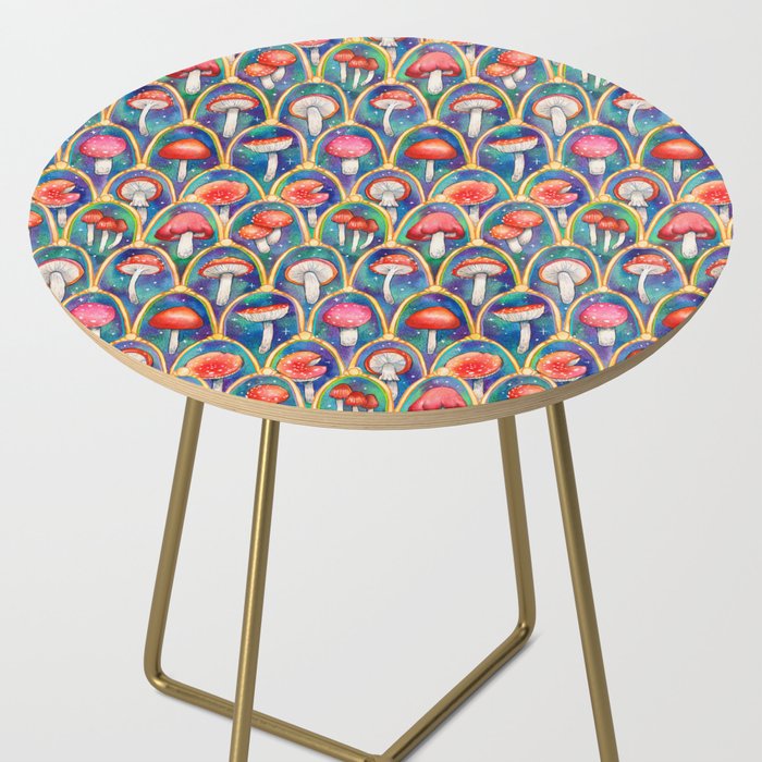 Luxury abstract mushroom pattern - original Side Table Gallery Image 2