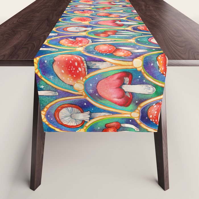 Luxury abstract mushroom pattern - original Table Runner Gallery Image 1