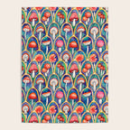 Luxury abstract mushroom pattern - original Poster Gallery Image 4