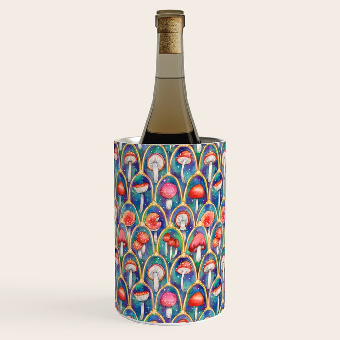 Luxury abstract mushroom pattern - original Wine Chiller Gallery Image 2