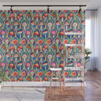 Luxury abstract mushroom pattern - original Wall Mural Gallery Image 1