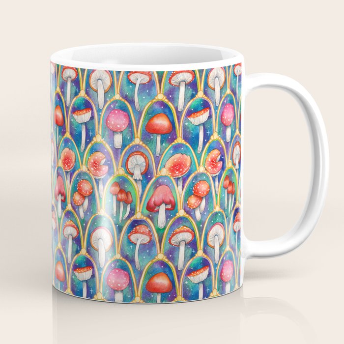 Luxury abstract mushroom pattern - original Coffee Mug Gallery Image 1