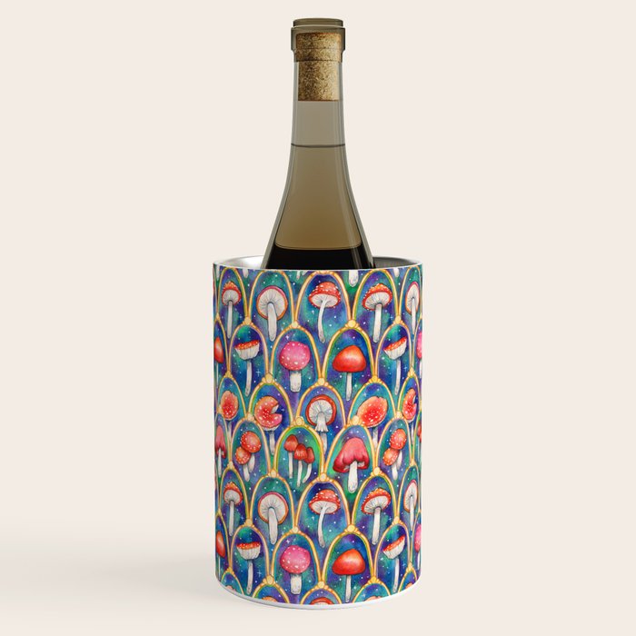 Luxury abstract mushroom pattern - original Wine Chiller Gallery Image 1